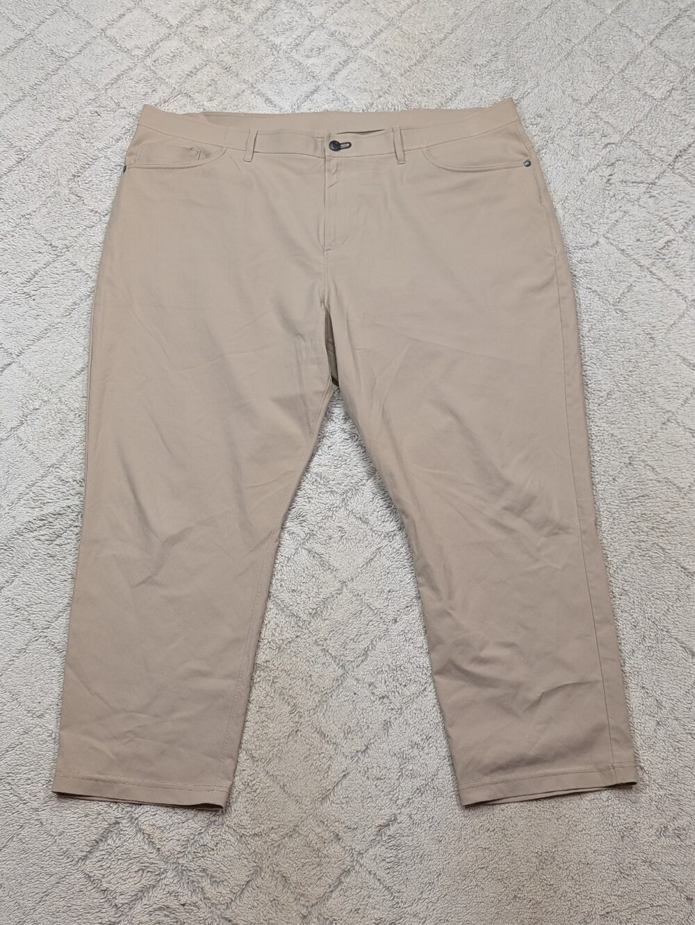 Public Rec Pants Mens 44x28 Beige Sand Dealmaker Chino Stretch Light Casual Golf